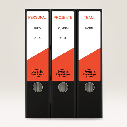 AVERY Zweckform (L4761-25) Binder Spine Labels (61x192mm) with Ultragrip: Self-adhesive, 30 Sheets