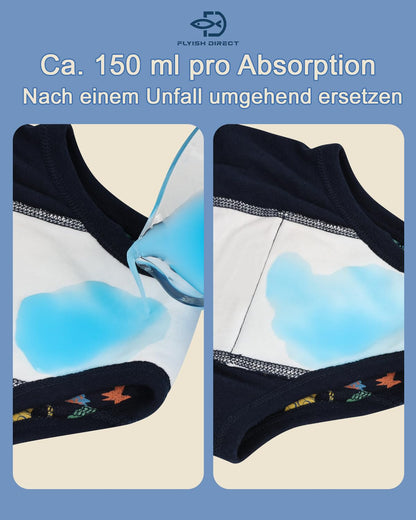 FLYISH DIRECT 6x Potty Training Pants (Unisex): Leak-proof, OEKO-TEX certified