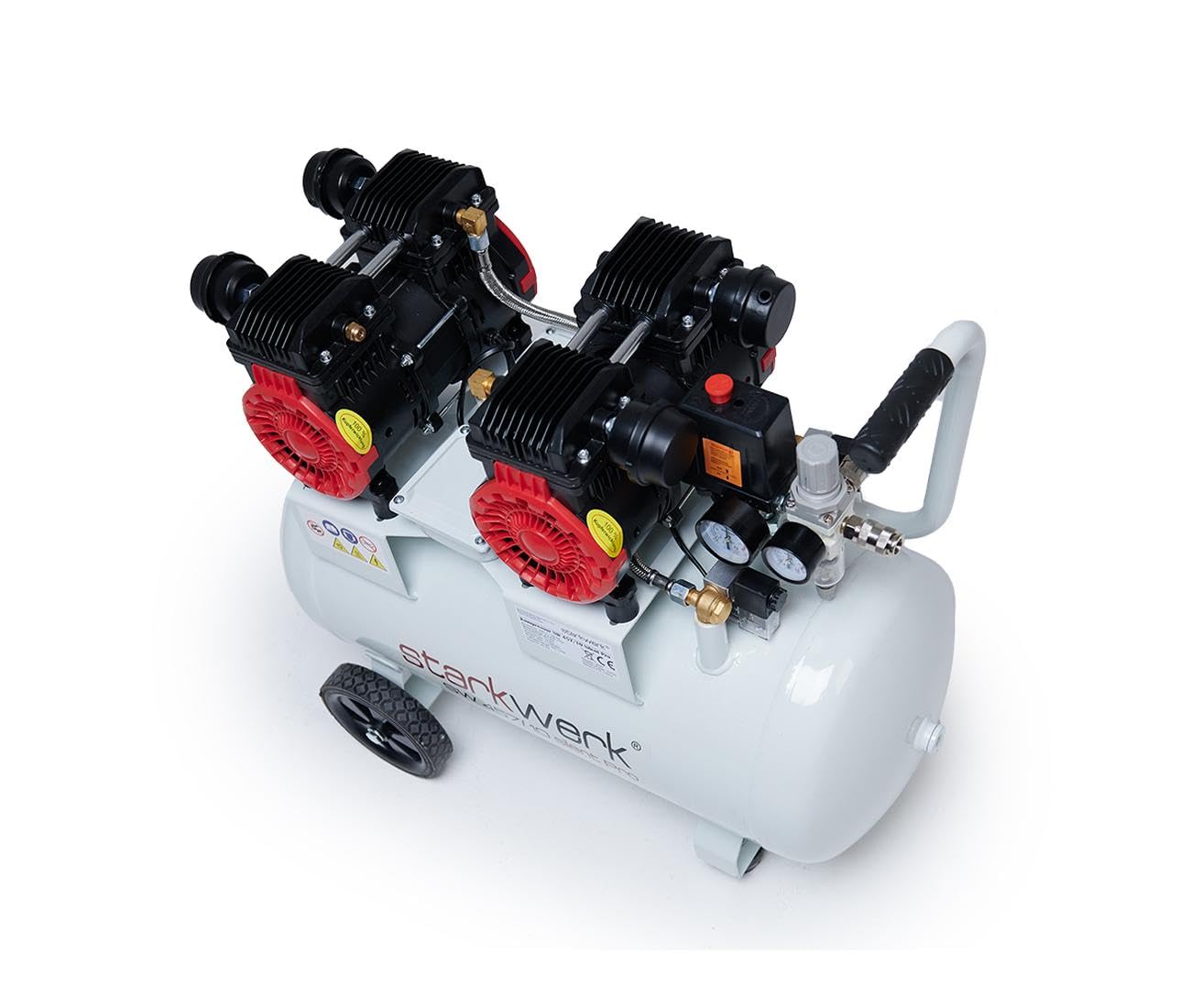 STARKWERK Druckluftkompressor (SW 457/10) inkl. Druckminderer und Wasserabscheider: 10 Bar, 50 Liter