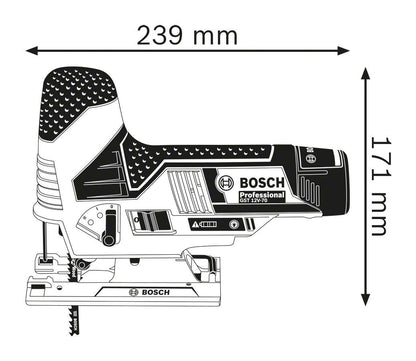 Bosch Professional Cordless Jigsaw GST 12V-70 incl. 2 saw blades without battery and charger