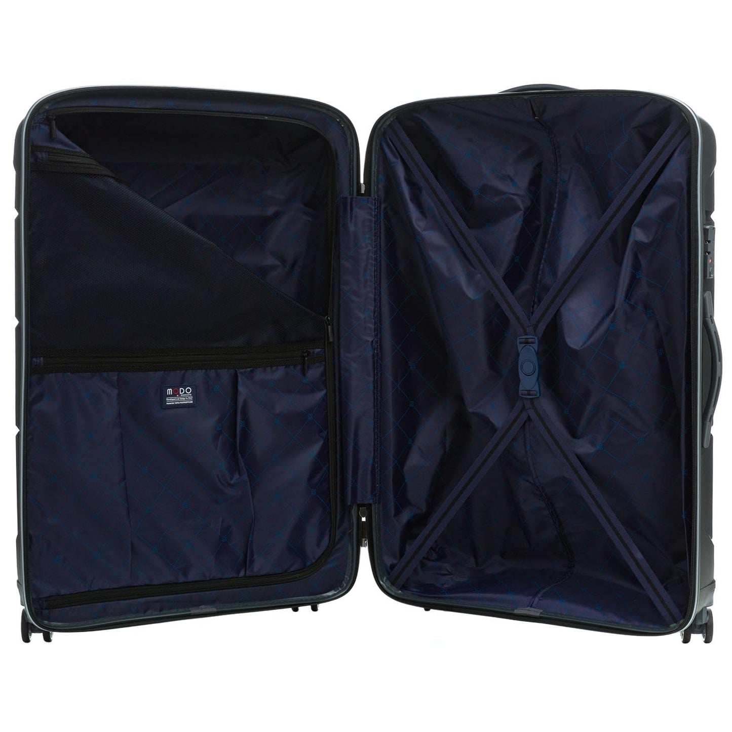 MODO BY RONCATO 'Starlight 2.0' hard-shell travel suitcase set (3 pieces): TSA lock, black 