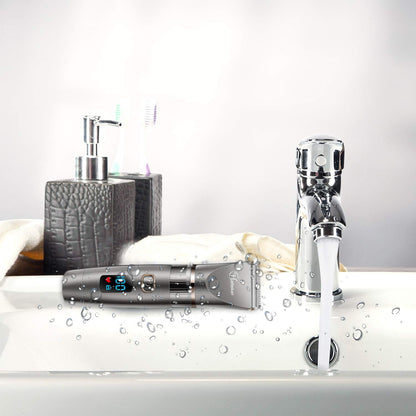 HATTEKER 3-in-1 Profi Haarschneidemaschine mit Barttrimmer, Präzisionstrimmer