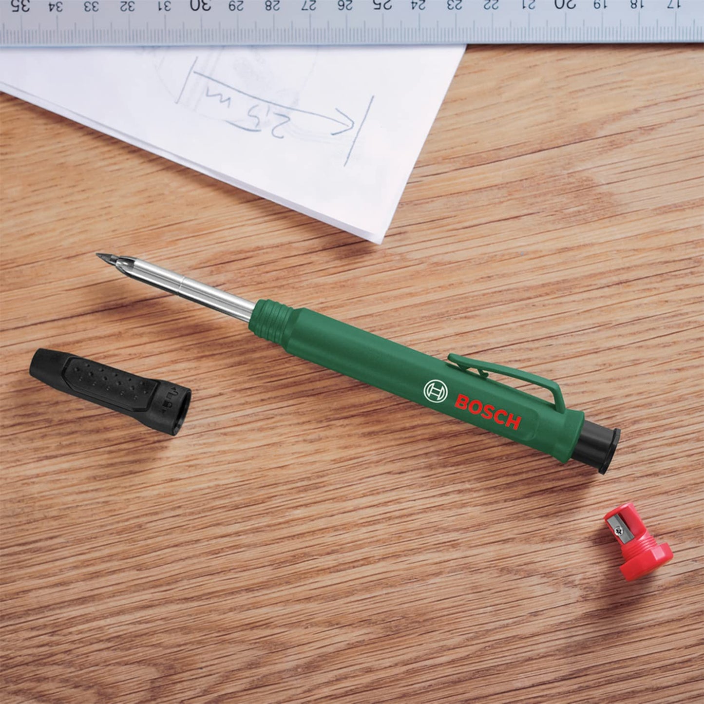 Bosch Home and Garden deep hole marker pencil for marking on stone, wood, paper