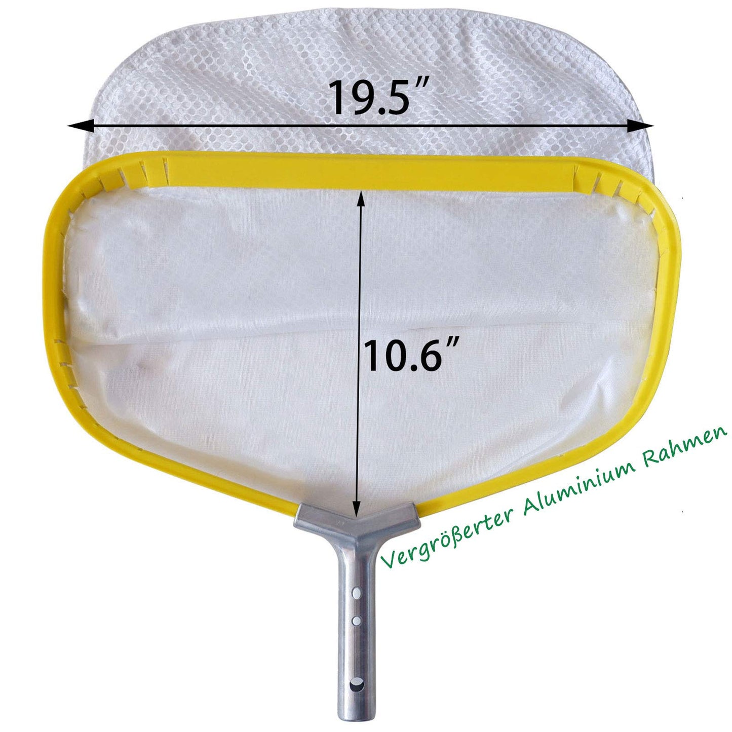 Schwerlast Laub-Käscher mit Aluminiumrahmen: Tiefen Netz für Schwimmbad Reinigung