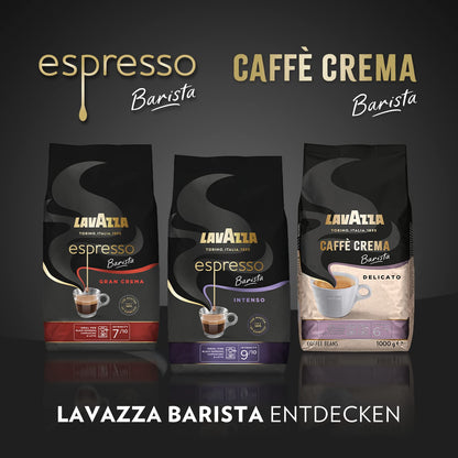 LAVAZZA Espresso Barista Intenso (1kg): Arabica & Robusta Kaffeebohnen mit Kakao- und Holzaromen | Intensität 9/10
