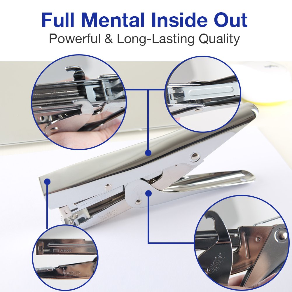 Metal stapler &amp; remover set with 1000 staples and stapler