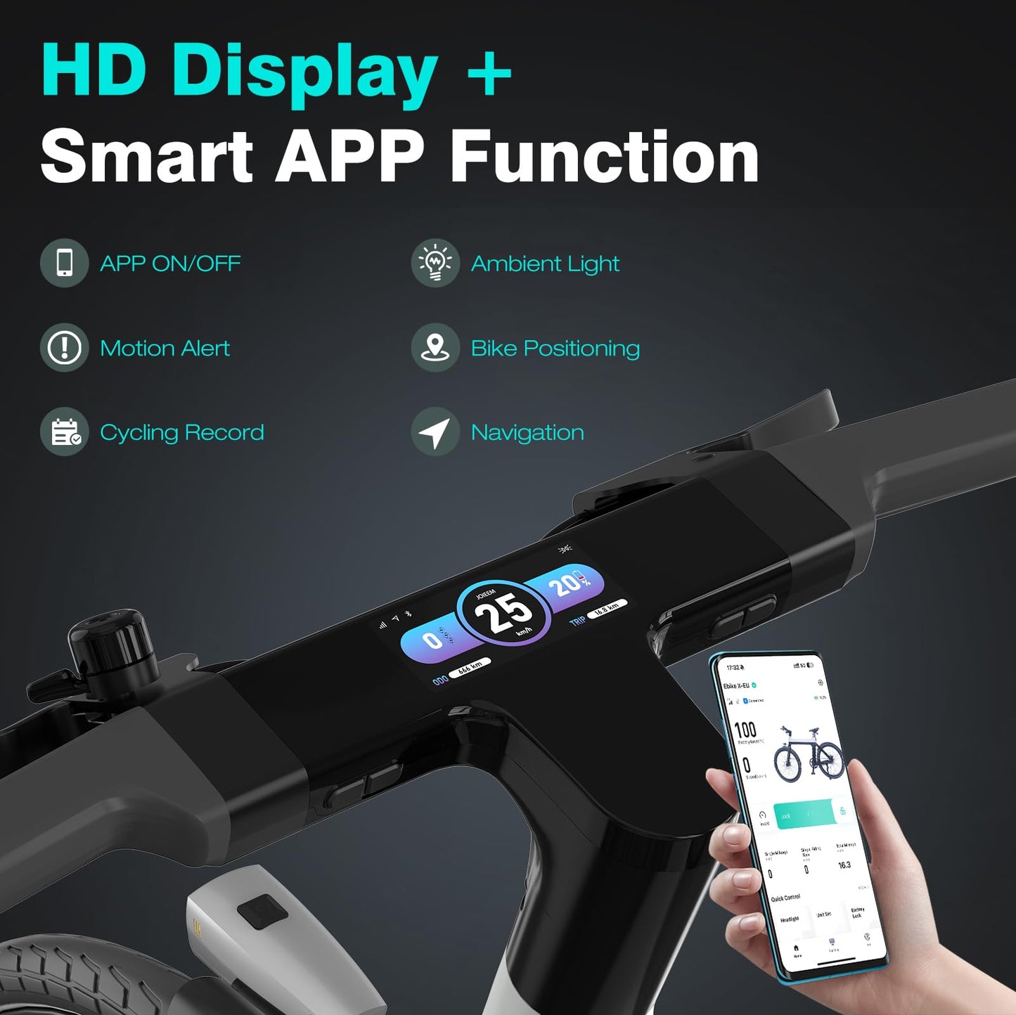 HITWAY E-Bike City Bike 700C Pedelec: 250W, Samsung motor with 345.6Wh battery, APP