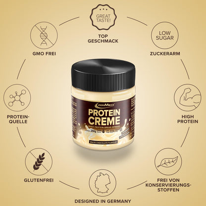 IronMaxx 'White Chocolate' Protein Cream (250g) | Creamy low-carb, low-sugar spread