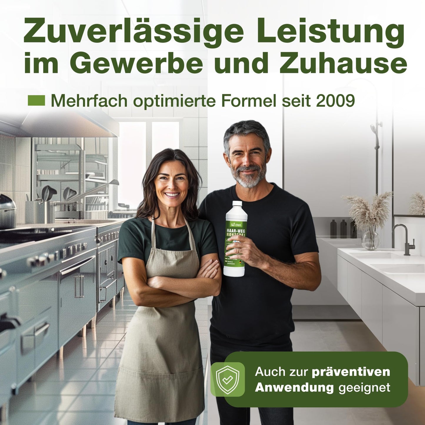 bio-chem Hair-Away Drain Cleaner EXTRA STRONG (1000ml) Made in Germany
