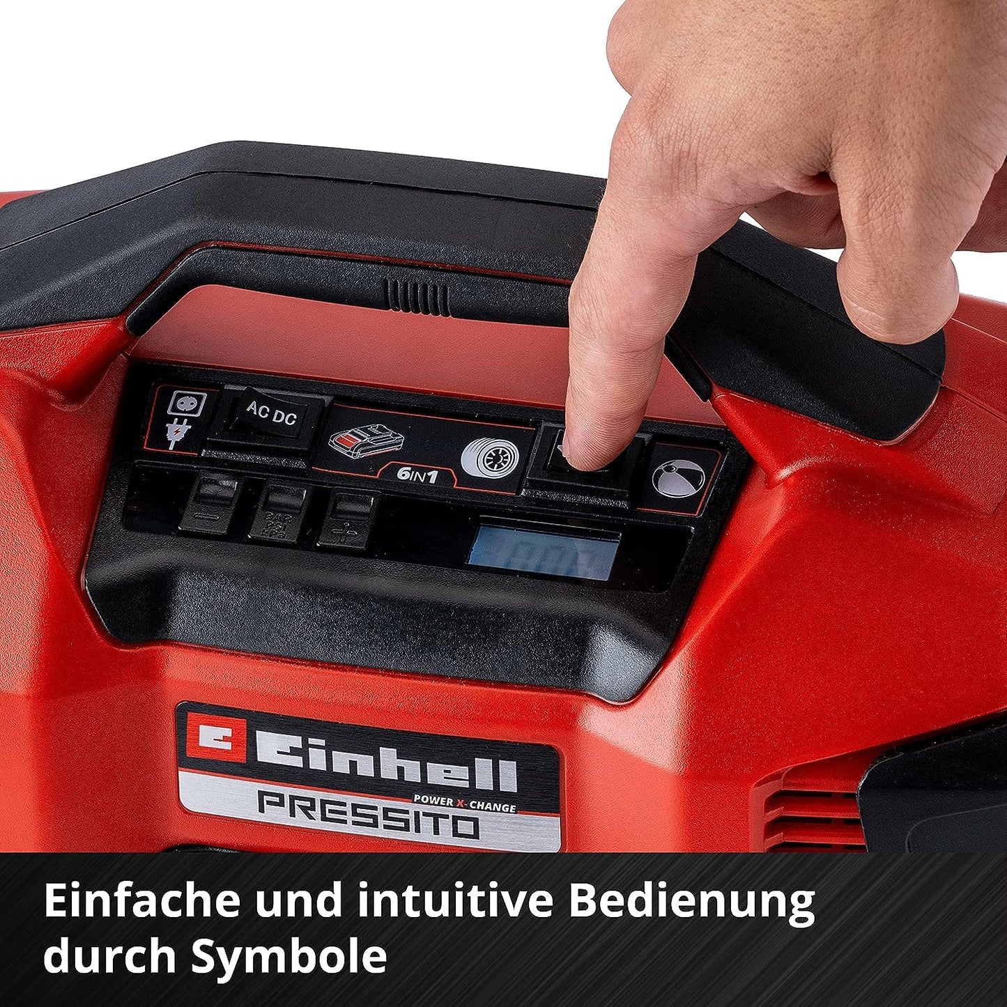 Einhell PRESSITO hybrid compressor including 3-piece adapter set: Power X-Change 18V, without battery
