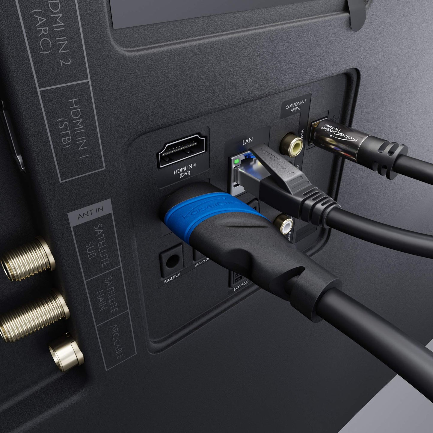KabelDirekt 4K &amp; 8K High Speed HDMI Cable with Ethernet (1m): Designed in Germany