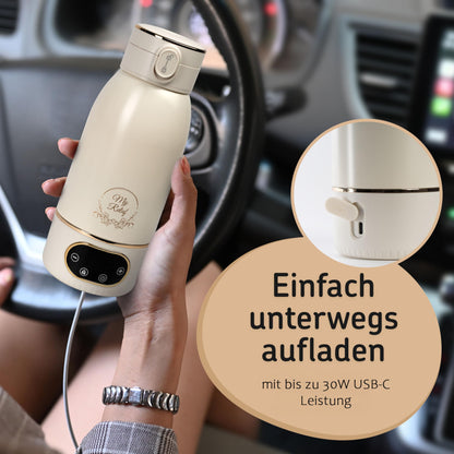 My Relief Akku Thermoskanne, Flaschenwärmer (18000mAh) 35-85°C Einstellbar