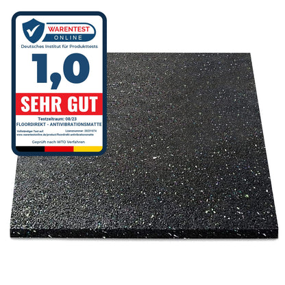 Floordirekt Antivibrationsmatte (60x60cm) | Gummimatte für Waschmaschine, Schallschutz