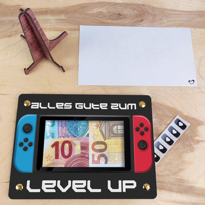 Gaming Zimmer Deko - XL Geldgeschenk aus Holz inkl. Ständer | Gaming Deko, Gamer Deko, Geschenk Junge, Geschenke für Männer, Gaming, Gaming Geschenkideen, Zocker Geschenk, Geldkarte