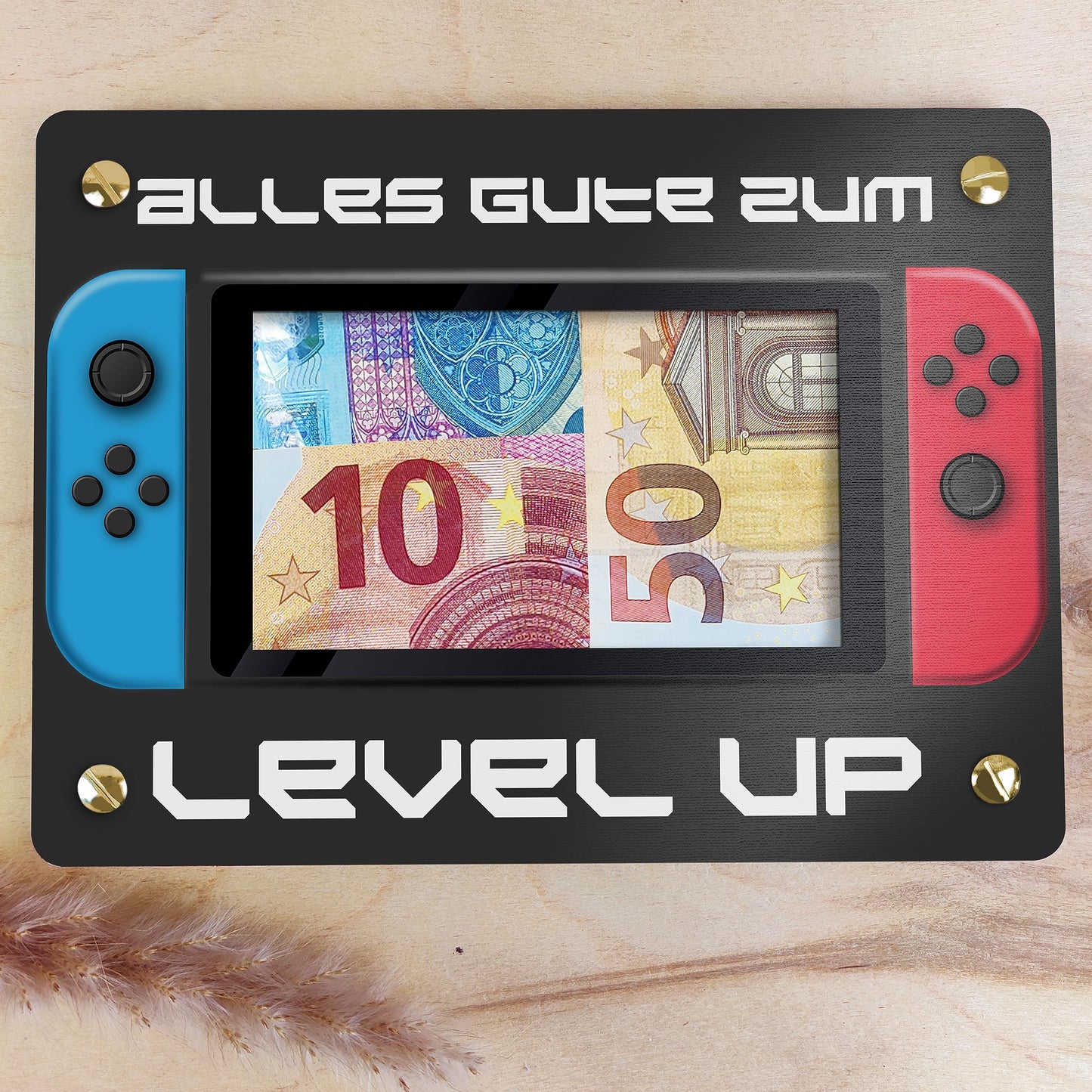 Gaming Zimmer Deko - XL Geldgeschenk aus Holz inkl. Ständer | Gaming Deko, Gamer Deko, Geschenk Junge, Geschenke für Männer, Gaming, Gaming Geschenkideen, Zocker Geschenk, Geldkarte