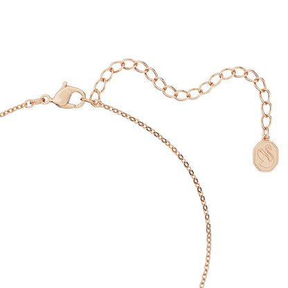 Swarovski 'Originally' Crystal Pearl Pendant for Women: Necklace with Rose Gold Alloy Layer