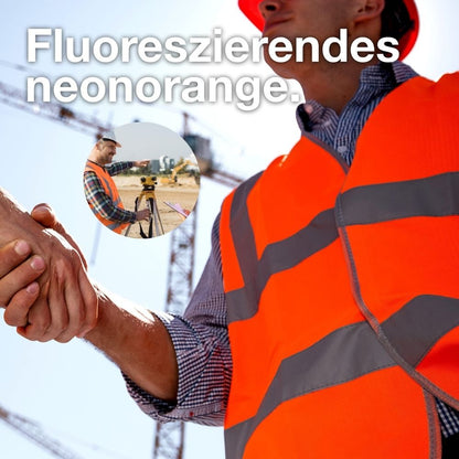 TK Group 4x Car Safety Vests in Orange (ISO20471): Reflective Breakdown Vest