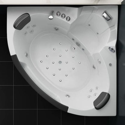 PureHaven Whirlpool mit Wasserfall, Heizung, Lichttherapie, Soundsystem, Bluetooth