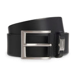 BOSS 'Connio' men's genuine leather belt: Business belt in black (100x4cm)