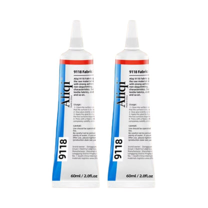 Extra Starker Stoffkleber (60ml): Wasserdicht & Vielseitig für Textilreparatur (2 Stück)