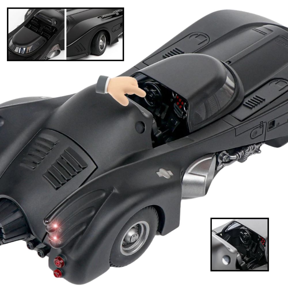 Batmobile 1989 (1:18) Cast Modell in Schwarz | Spielzeugauto für Kinder & Erwachsene