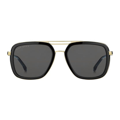 Hugo Boss '1235/S' Sonnenbrille für Herren mit 2 Jahre Garantie (Black-Gold)