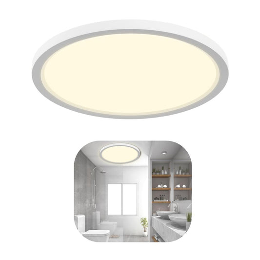 LQWELL® Round-Flat LED Ceiling Light, IP44 Waterproof (18W, 4000K)