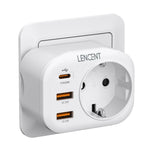 Multiprise LENCENT : 2 USB charge rapide - 1 USB Type C - 1 prise secteur