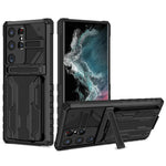 Samsung Kickstand Case for S24-S23-S22-S21 Ultra | with Integrated Credit Card Holder