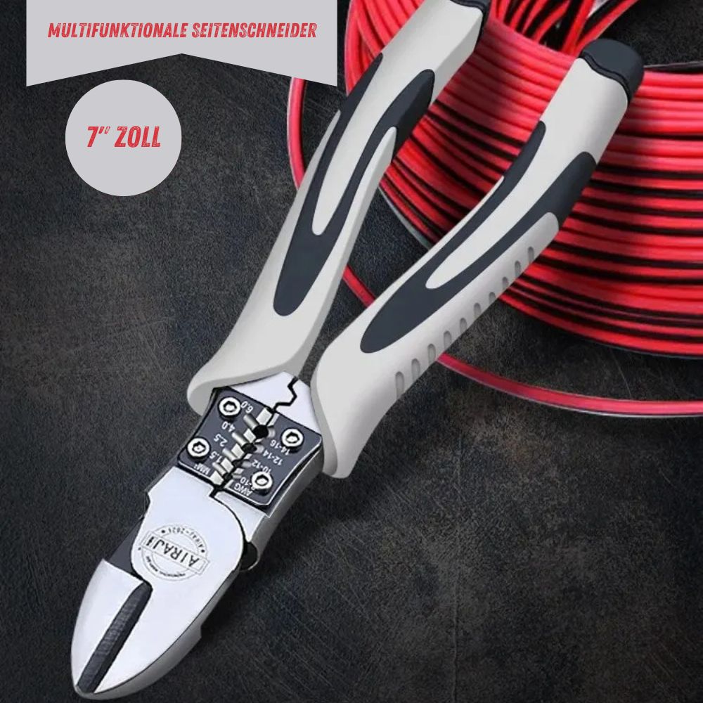 Multifunktionszangen (7"-9" Zoll) | Kombizange, Abisolierzange, Crimpzange, Seitenschneider, Drahtschneider