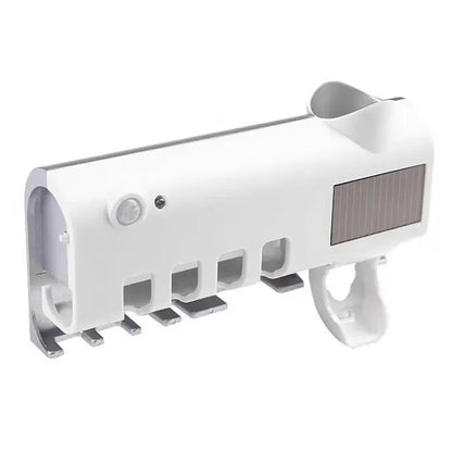 UV Sterilisator Zahnbürstenhalter | Solarbetrieben und Wiederaufladbar: Platzsparend & Hygienisch